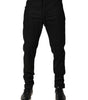 Pantalon de jogging en laine mélangée noir chiné Dolce &amp; Gabbana