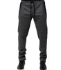 Pantalon de jogging en laine mélangée gris noir Dolce &amp; Gabbana