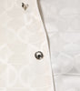 Chemise à manches longues en soie blanche Dolce &amp; Gabbana avec logo DG imprimé