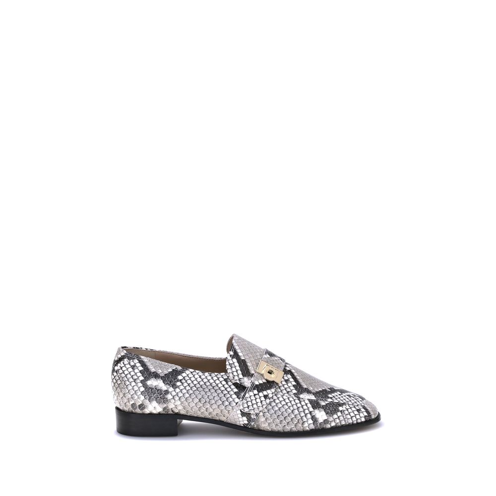 Mocassins Ferragamo en cuir imprimé python