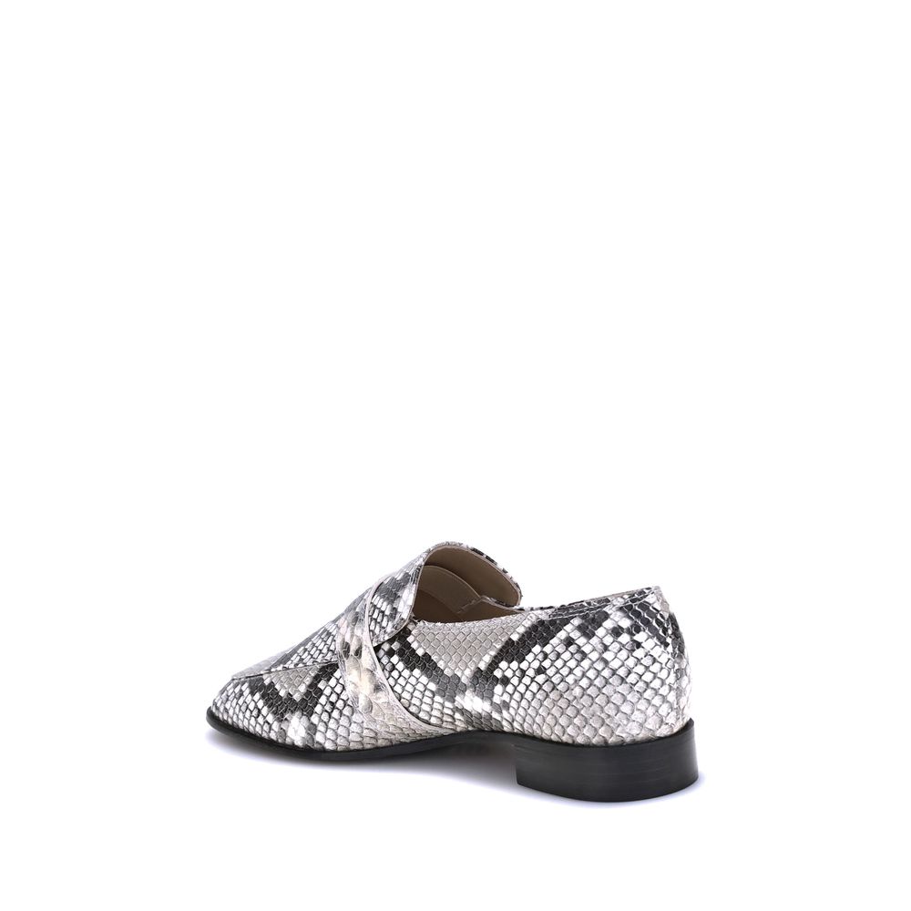 Mocassins Ferragamo en cuir imprimé python