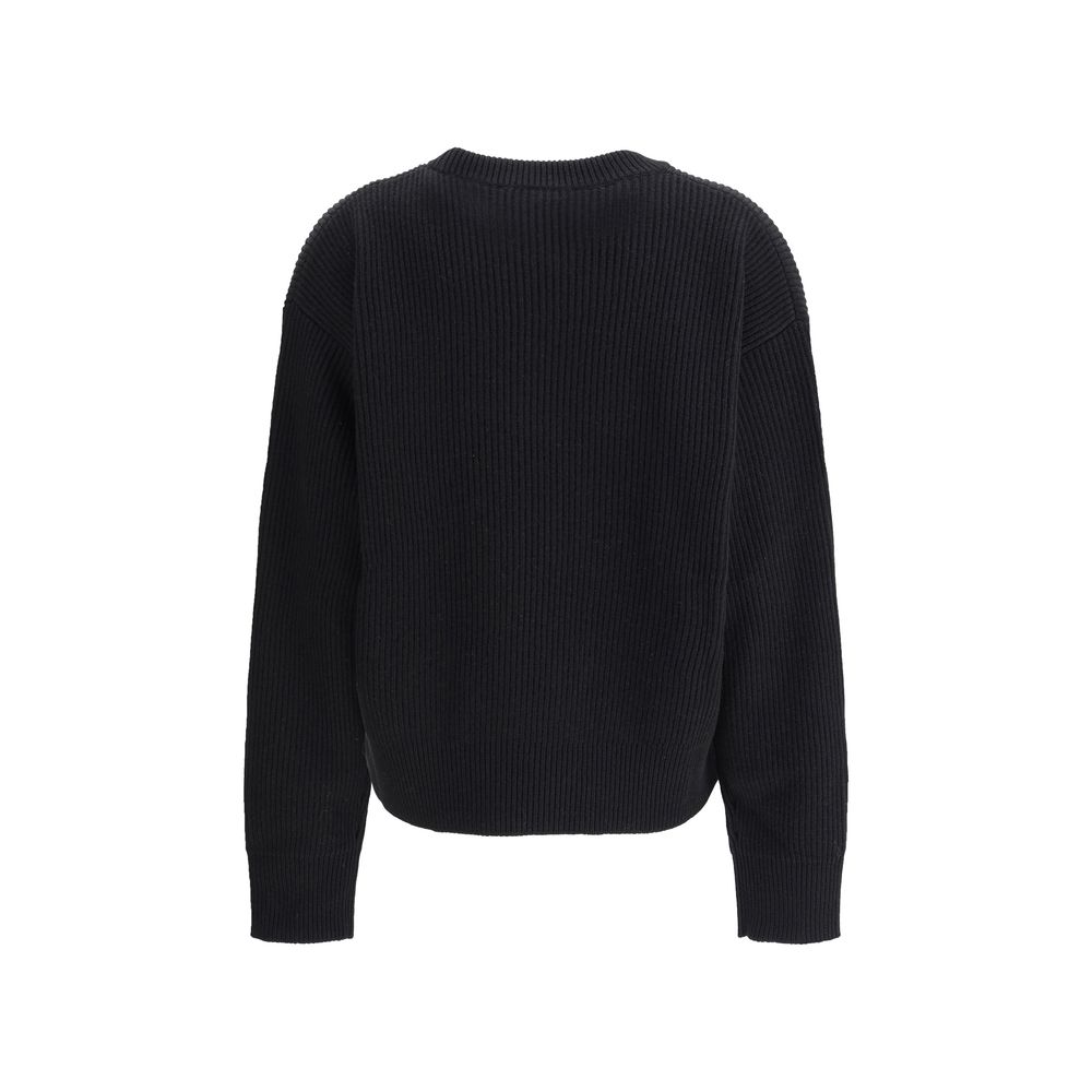 Versace - Pull brodé de feuilles Barocco