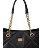 Dolce & Gabbana Black Leather Tote Bag