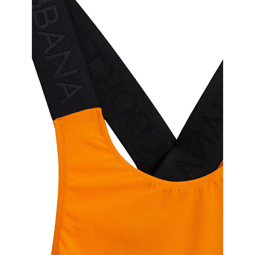 Maillot de bain une pièce en polyester orange Dolce &amp; Gabbana