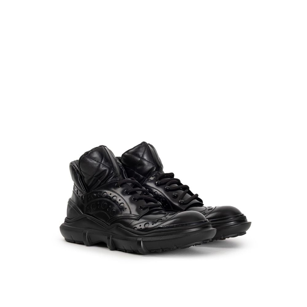 Chaussures richelieu et derby en cuir noir Dolce & Gabbana