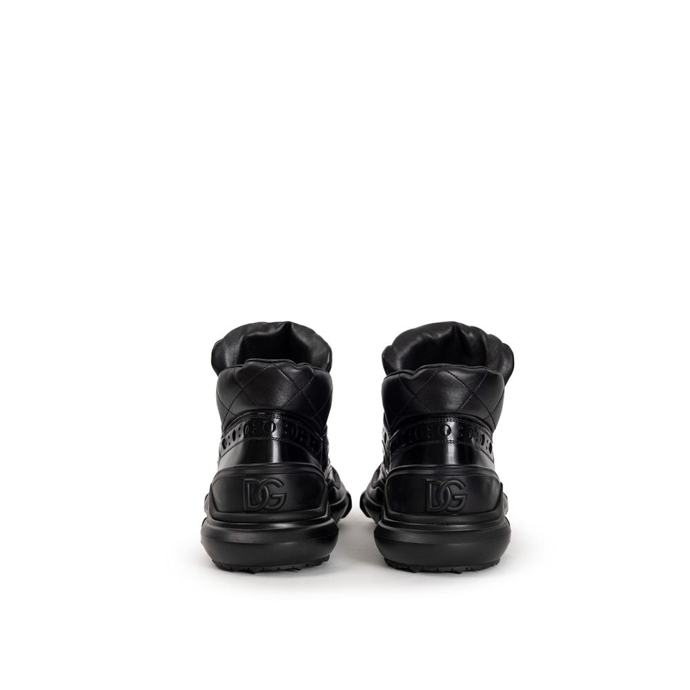 Chaussures richelieu et derby en cuir noir Dolce & Gabbana