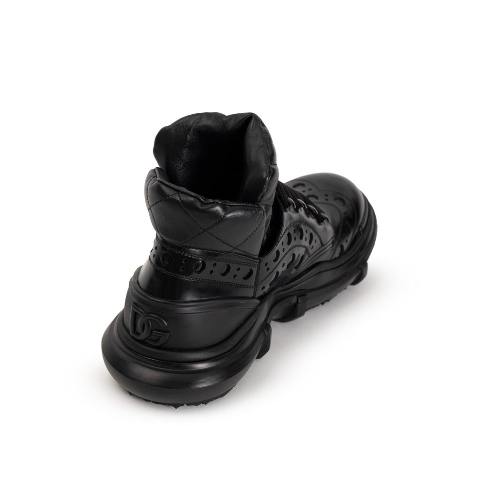 Chaussures richelieu et derby en cuir noir Dolce & Gabbana