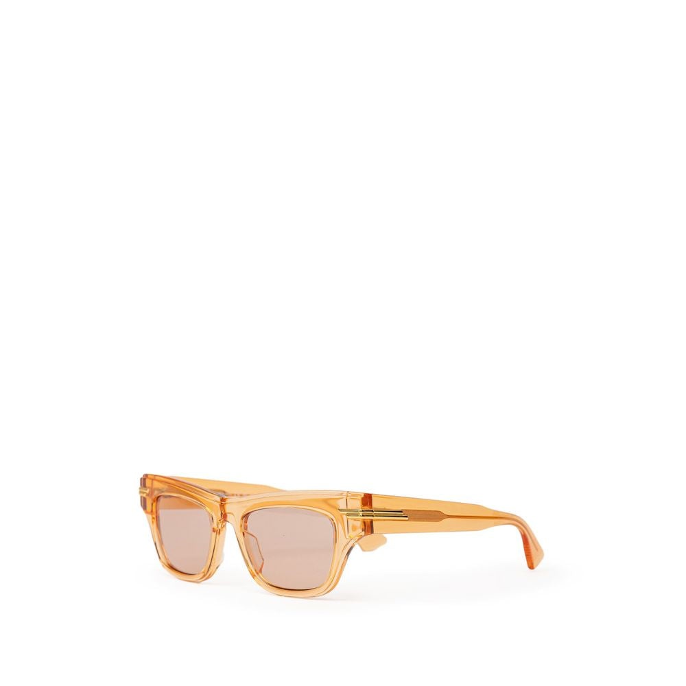 Lunettes de soleil en acétate orange Bottega Veneta