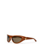 Bottega Veneta Brown Acetate Sunglass