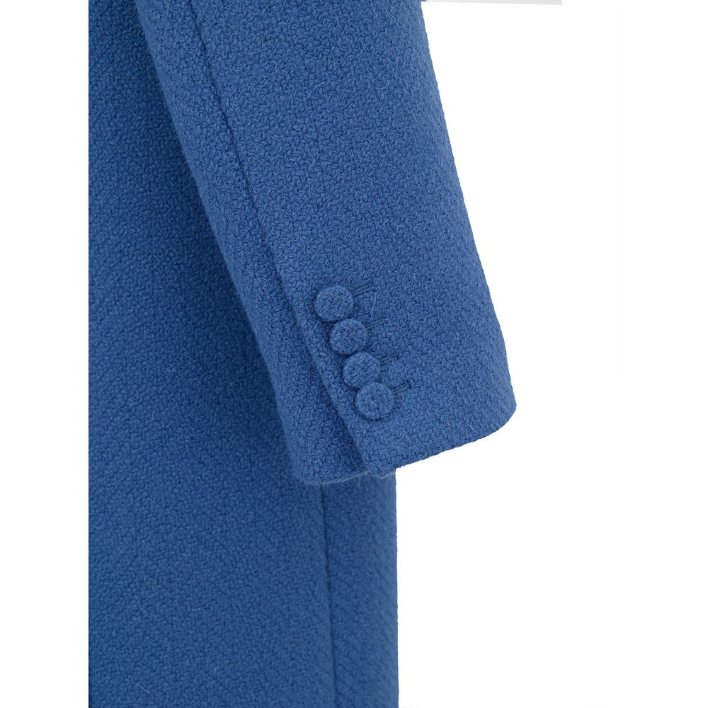 Manteau en laine bleu Gucci