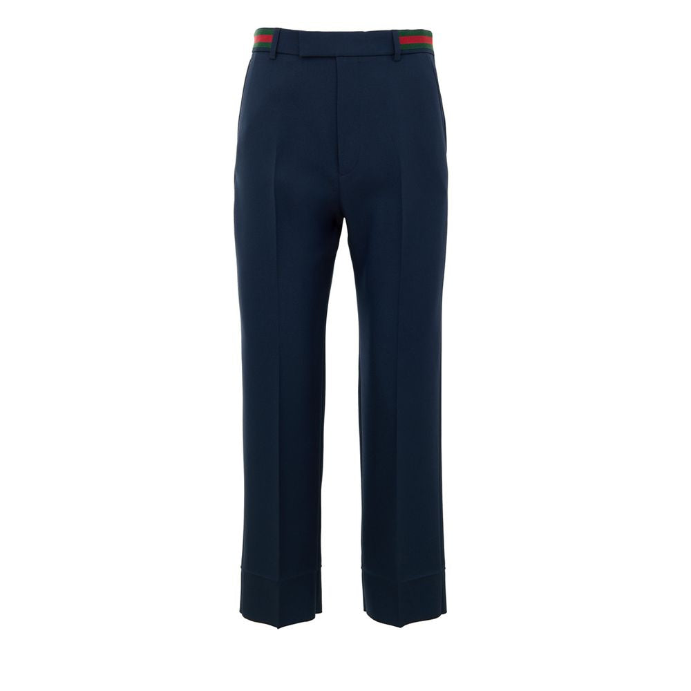 Jean en denim de coton bleu Gucci