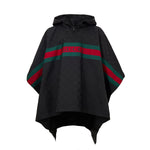 Trench-coat en polyester noir Gucci