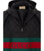 Trench-coat en polyester noir Gucci
