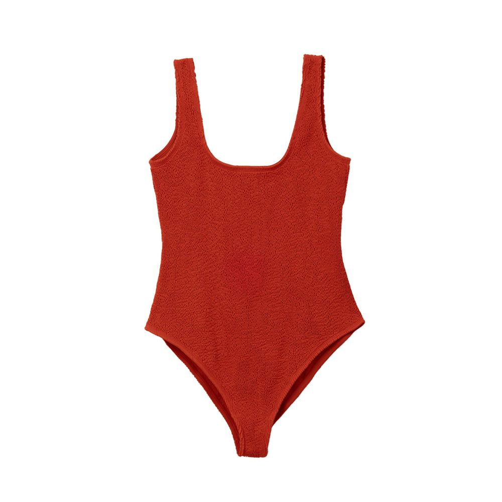 Bottega Veneta Orange Polyamide One-Piece Swimsuit