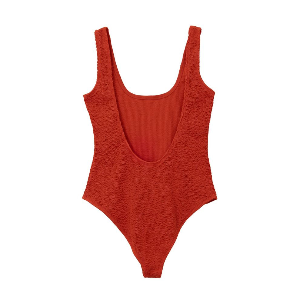 Bottega Veneta Orange Polyamide One-Piece Swimsuit
