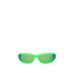Lunettes de soleil Bottega Veneta en acétate vert