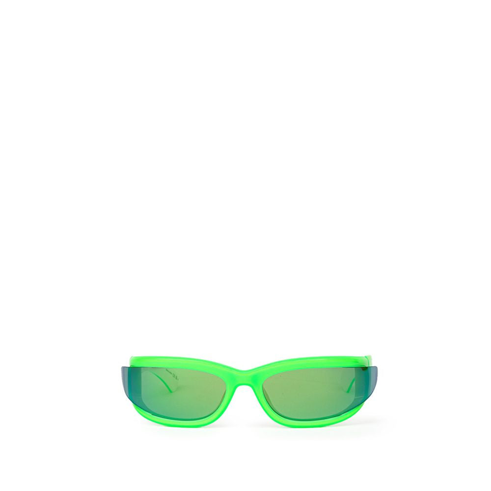 Lunettes de soleil Bottega Veneta en acétate vert