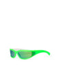 Lunettes de soleil Bottega Veneta en acétate vert