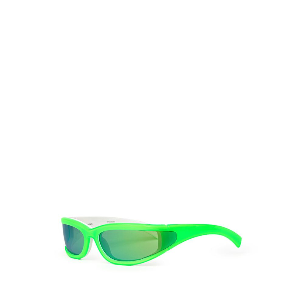 Lunettes de soleil Bottega Veneta en acétate vert