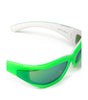 Lunettes de soleil Bottega Veneta en acétate vert