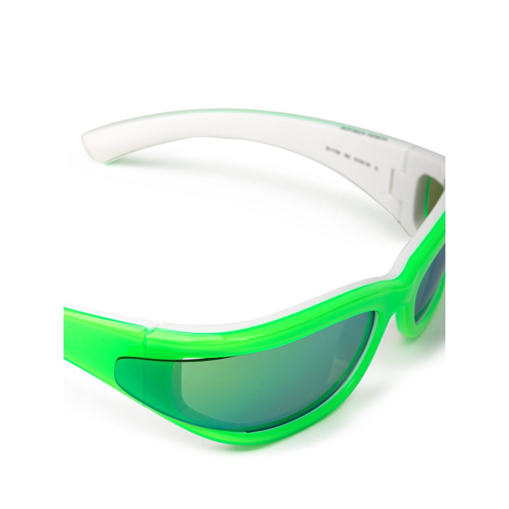 Lunettes de soleil Bottega Veneta en acétate vert