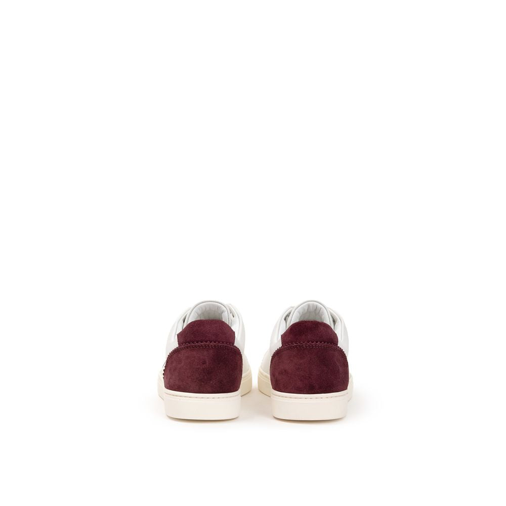Dolce & Gabbana White Leather Low Top