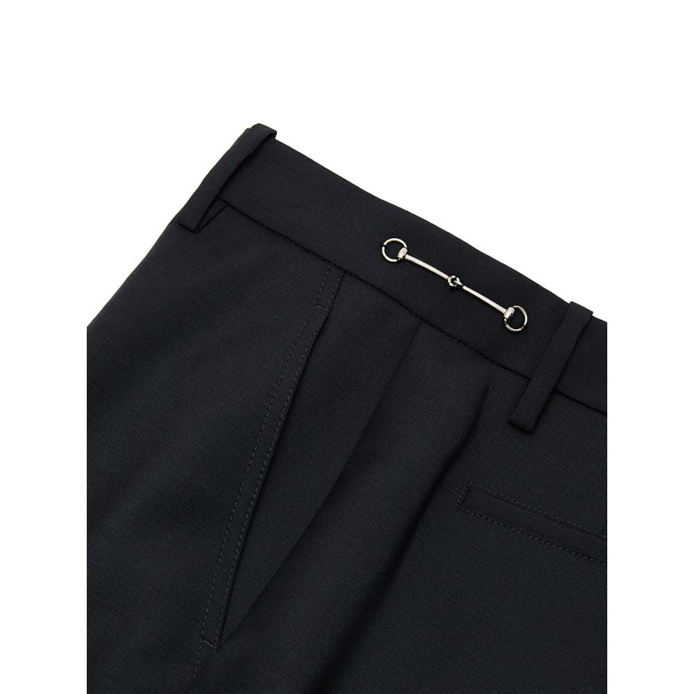 Gucci Black Wool Denim Jeans