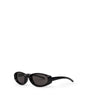 Lunettes de soleil Bottega Veneta en acétate noir