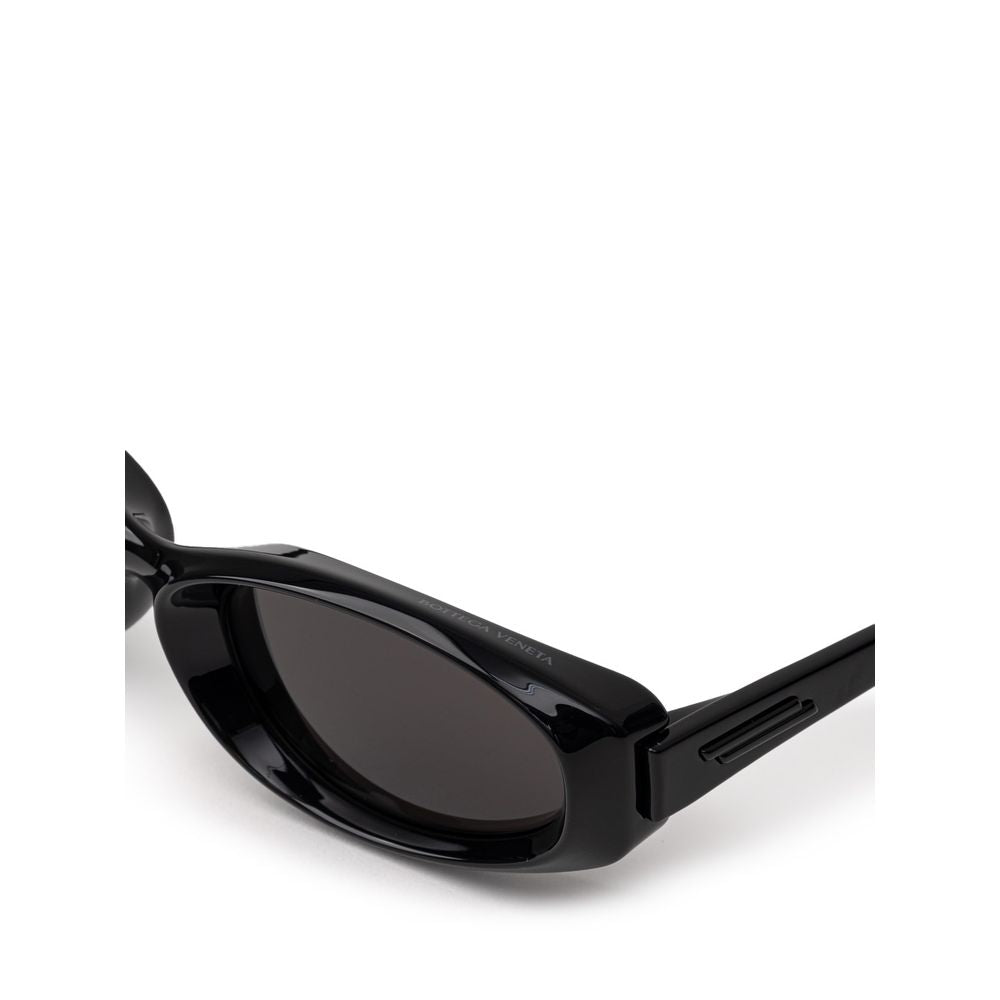 Lunettes de soleil Bottega Veneta en acétate noir