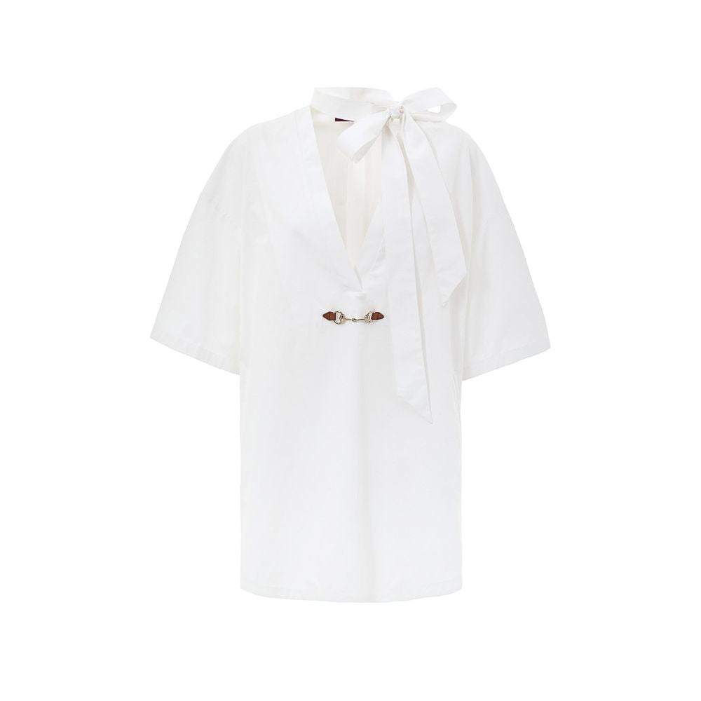 Chemise en coton blanc Gucci