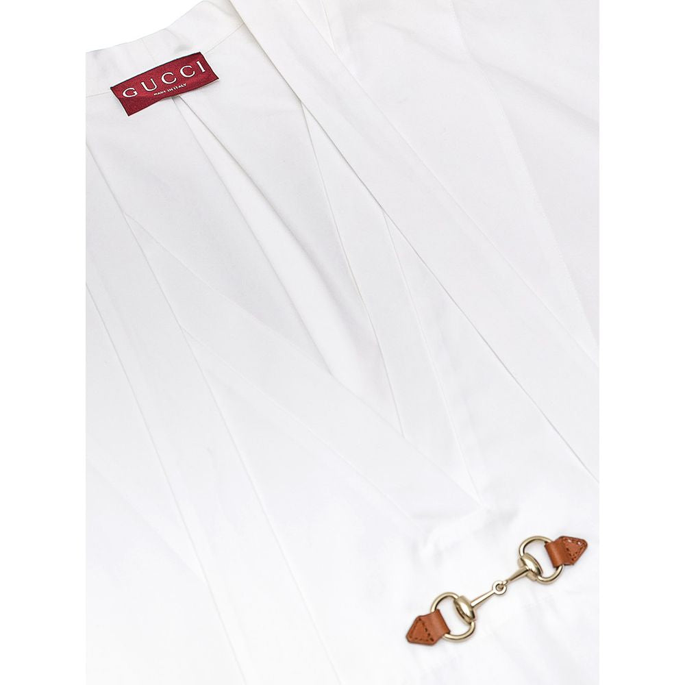 Chemise en coton blanc Gucci
