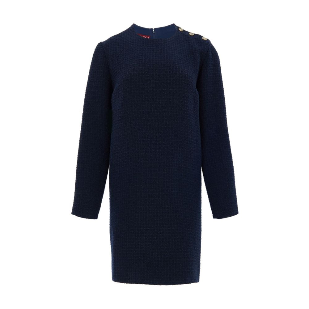 Gucci Navy Blue Wool Short
