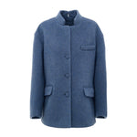 Gucci Light Blue Wool Jackets & Coat
