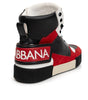 Dolce & Gabbana Baskets montantes en cuir bicolore