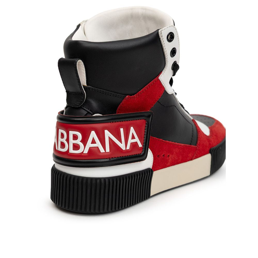 Dolce & Gabbana Baskets montantes en cuir bicolore