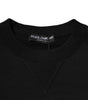 Dolce & Gabbana Black Cotton DG Crystal Embellished Sweater