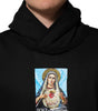 Veste à capuche noire imprimée et ornée de cristaux Dolce &amp; Gabbana