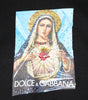 Veste à capuche noire imprimée et ornée de cristaux Dolce &amp; Gabbana