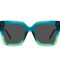 Lunettes de soleil Jimmy Choo en acétate bleu