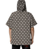 Dolce & Gabbana Brown White DG Logo Short Hoodie Sweater