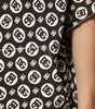 Dolce & Gabbana Brown White DG Logo Short Hoodie Sweater