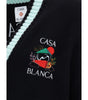 Casablanca Merino Wool embroidered Cardigan