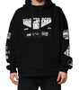 Dolce & Gabbana Black Cotton DG Milano Logo Print Hoodie Sweater