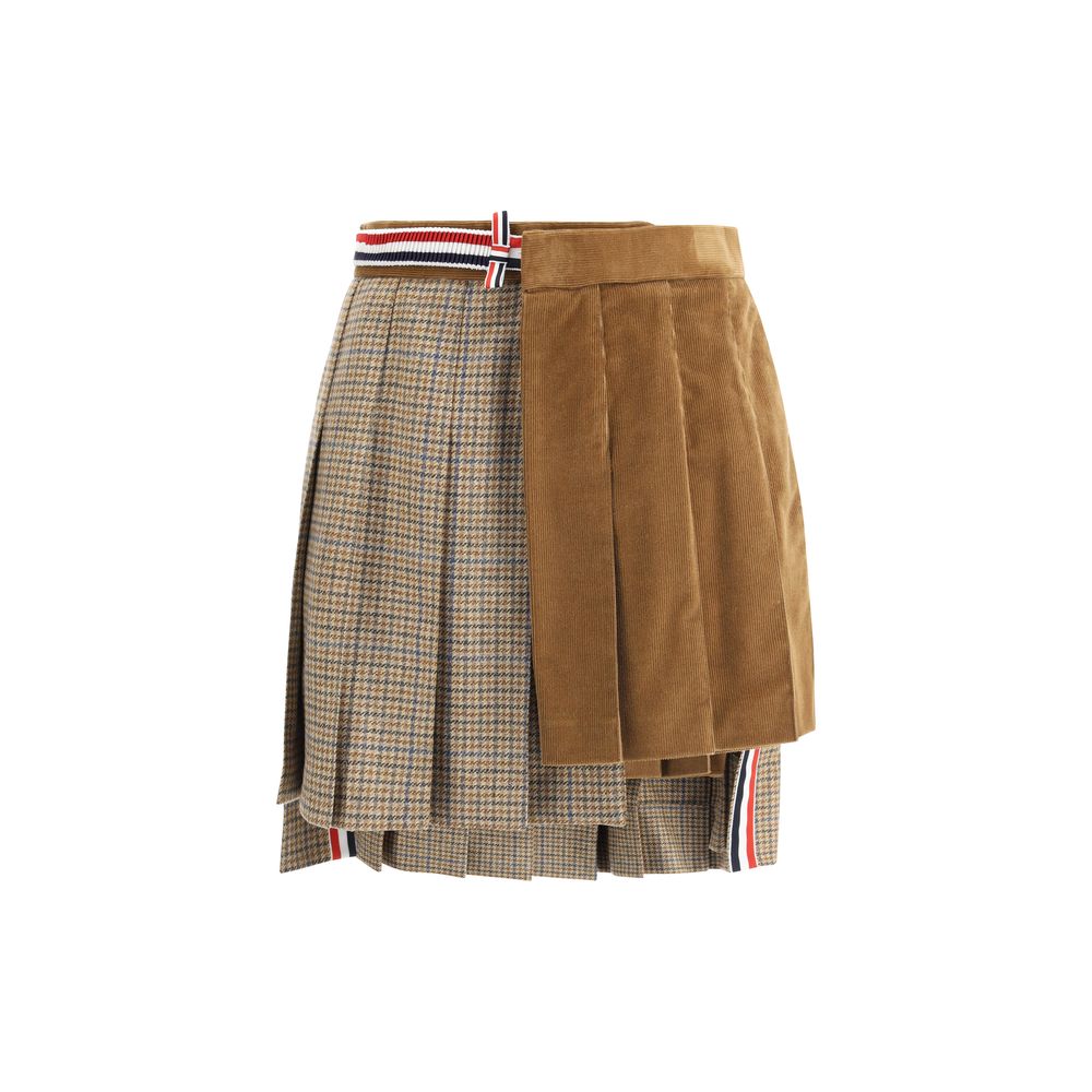 Mini-jupe plissée Thom Browne
