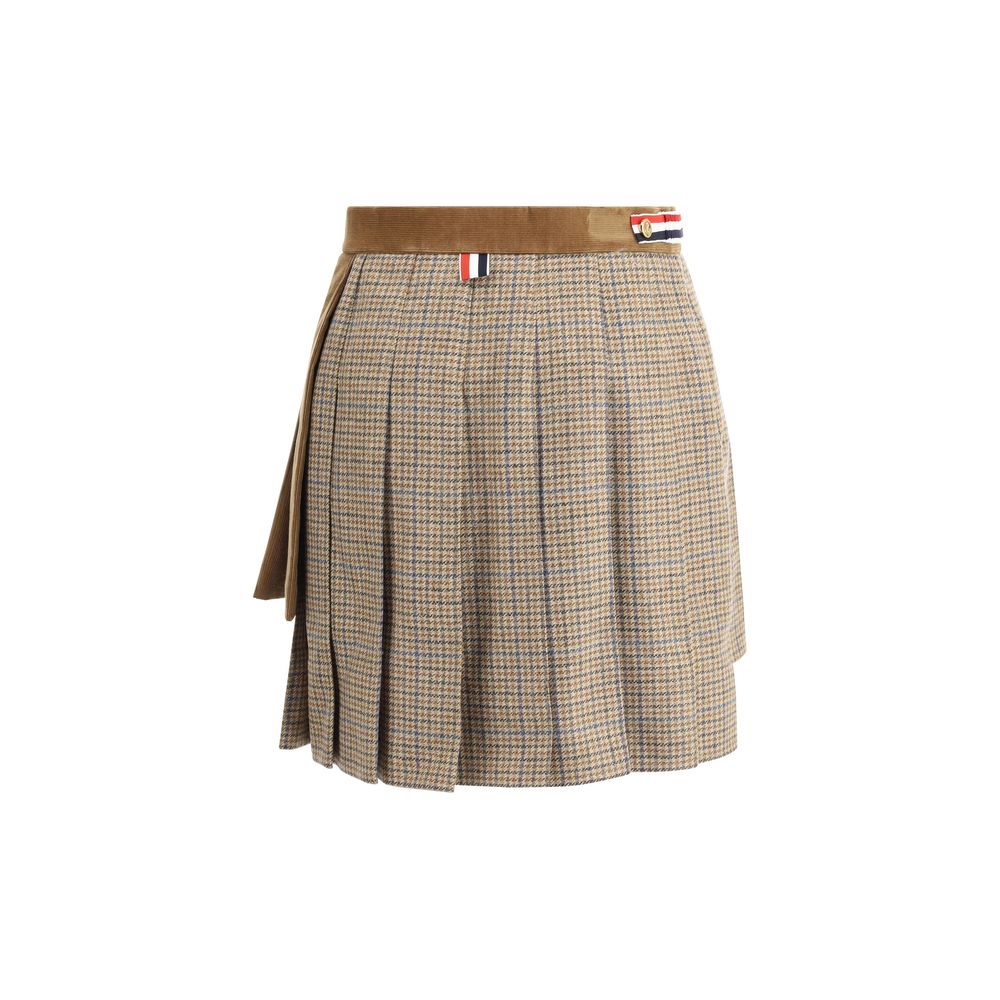 Mini-jupe plissée Thom Browne