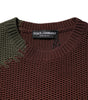 Pull-over Dolce &amp; Gabbana en coton multicolore abstrait pour homme