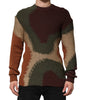 Pull-over Dolce &amp; Gabbana en coton multicolore abstrait pour homme