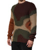 Pull-over Dolce &amp; Gabbana en coton multicolore abstrait pour homme