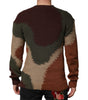 Pull-over Dolce &amp; Gabbana en coton multicolore abstrait pour homme
