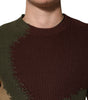 Pull-over Dolce &amp; Gabbana en coton multicolore abstrait pour homme